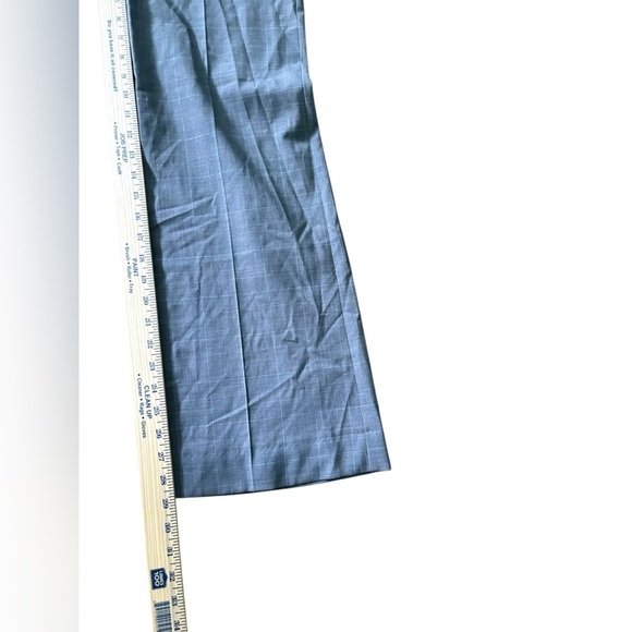 Theory Gray Plaid Wool Dress Pants Size 2 Career Office Professional Business - Picture 5 of 7